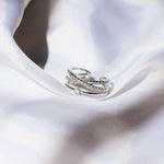 New Fashion Design Zircon Multilayer Twist Rings