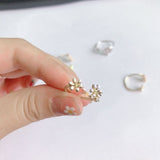 New Sweet Flower Zircon Adjustable Rings