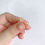 New Sweet Flower Zircon Adjustable Rings