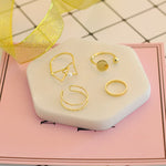 4 pcs/set Rings For Royal Women Party Gift