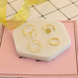 4 pcs/set Rings For Royal Women Party Gift