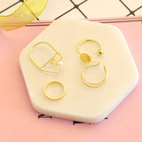 4 pcs/set Rings For Royal Women Party Gift