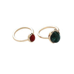 New Korean 2pcs/set Rings