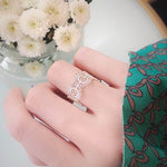 New Popular Hollow Lace Open Rings